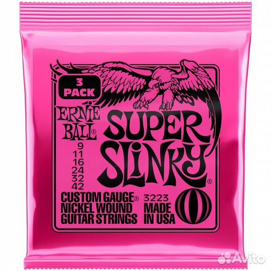 Струны для электрогитары Ernie Ball 3223 Nickel Wo