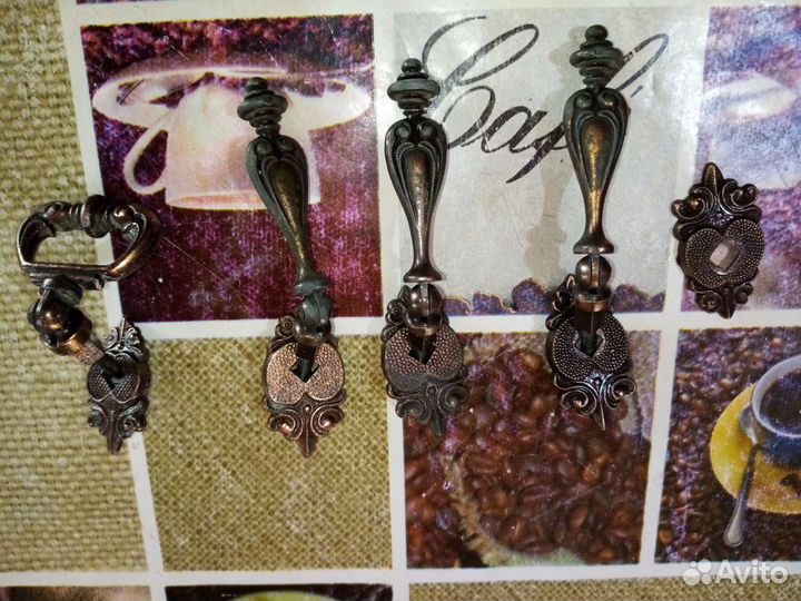 Ручки медные для шкафа и т.д