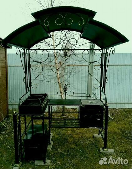 Мангал с печкой