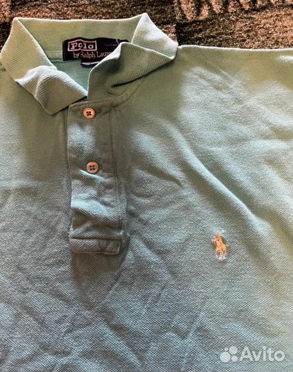 Футболка polo Ralph Lauren голубая оригинал бронь