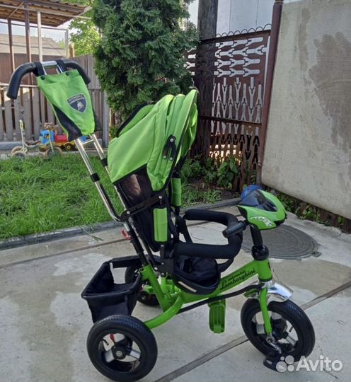 Детский велосипед с родительской ручкой