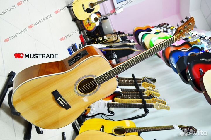 Гитара электроакустическая новая