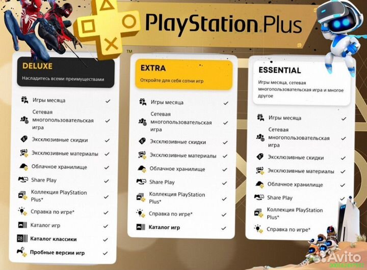 Подписка ps plus delux Украина ps5 ps4 (Арт.89672)