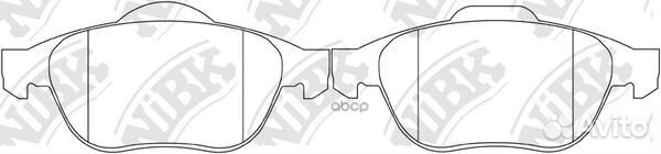 Колодки тормозные дисковые перед 2,074 PN02