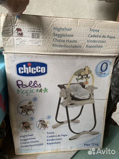 Стульчик для кормления chicco poly magic