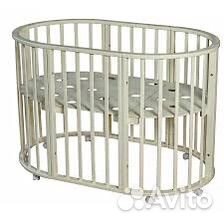 Детская овальная кроватка