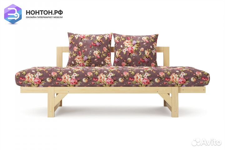 Диван кушетка Амбер бордовый