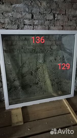 Пластиковое окно rehau б/у 135*129