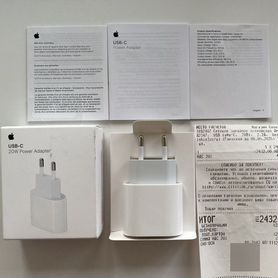 Оригиальный блок быстрой зарядки Apple 20W