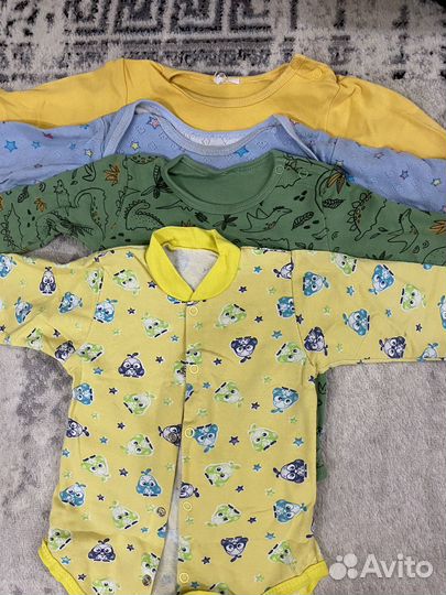 Боди пакетом на мальчика 86