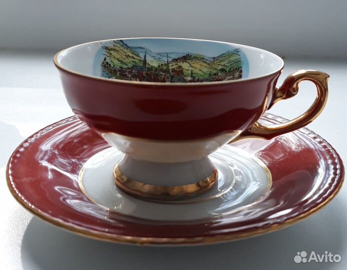 Фарфоровая кофейная пара. Германия. Винтаж