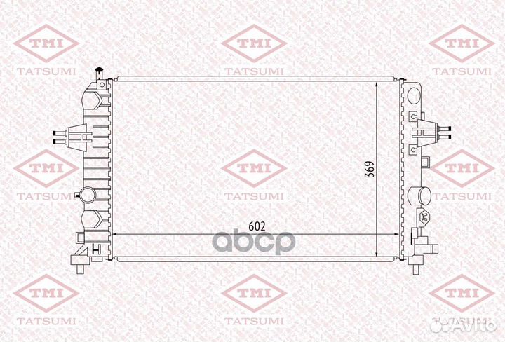 Радиатор opel astra H 1.6/1.8 04- TGA1024 tatsumi