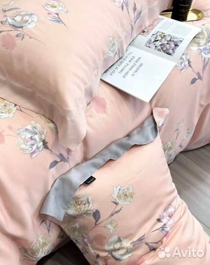 Постельное белье евро тенсель