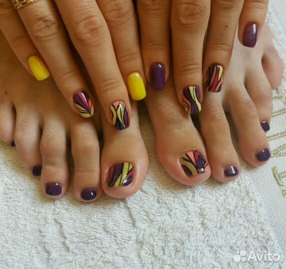 Наращивание ногтей.Маникюр- Шеллак