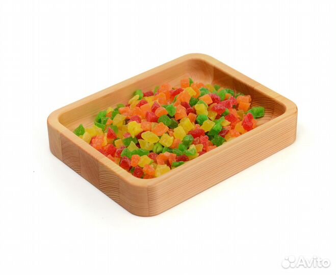 Тарелка деревянная прямоугольная 22х16,5х3,5