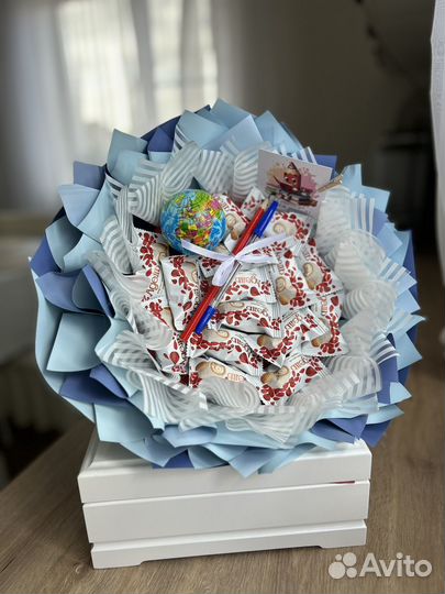 Букет на 1 сентября из конфет