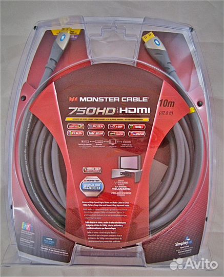 Hdmi, DVI, S-Video Новые 5 - 10м Monster Cable и д
