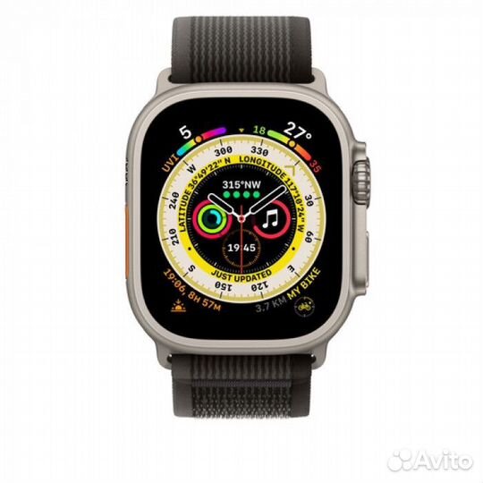Нейлоновый браслет Apple Trail Loop Black/Gray S/M
