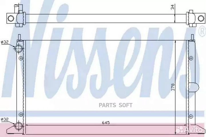 Радиатор seat alhambra 2,0 95