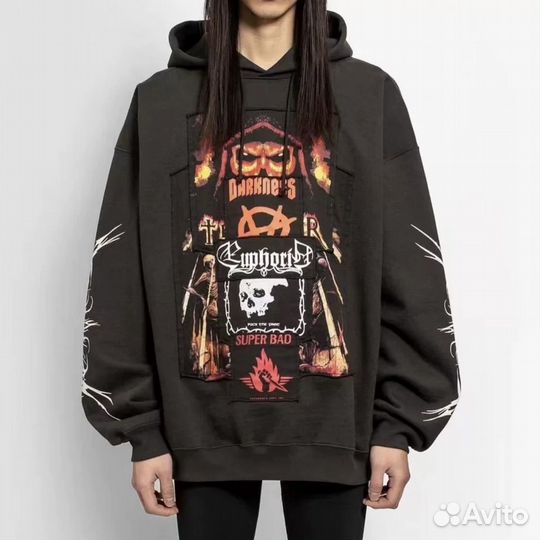 Худи Vetements Hardcore Patch Hoodie