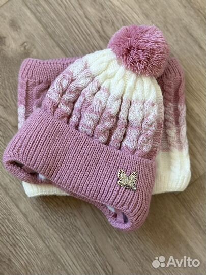 Шапка и снуд для девочки