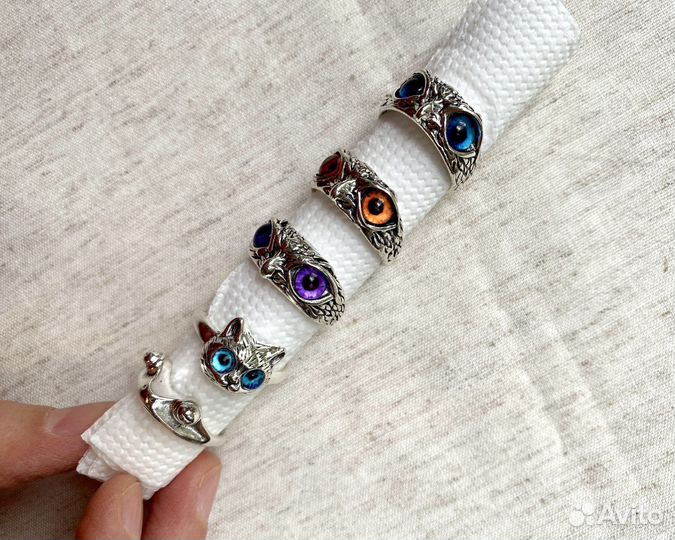 Кольцо сова, кот