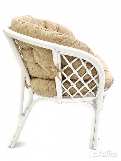 Диван Багама с полной подушкой, цвет: белый