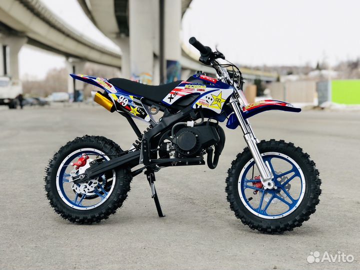 Детский мотоцикл бензиновый 50 кубов (Питбайк)
