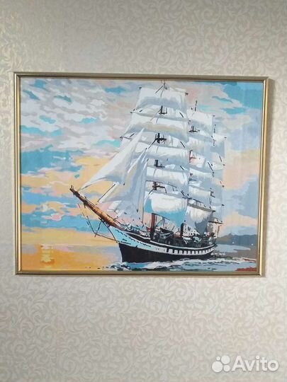 Готовая картина по номерам