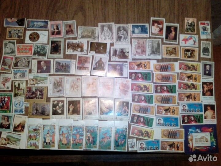 Почтовые марки: техника, природа и др. 276 шт