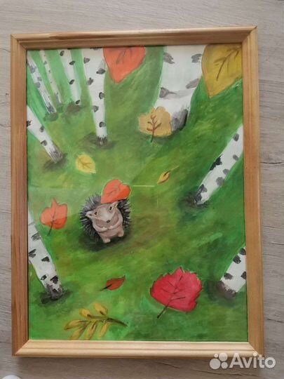 Картина с Ёжиком