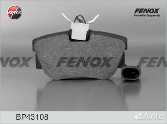 Fenox BP43108 Колодки тормозные VW transporter -03