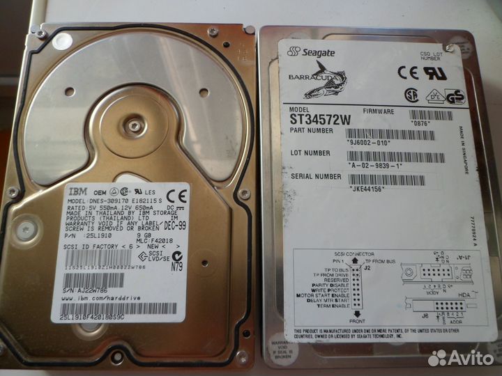 Scsi Серверные жесткие диски IBM и Seagate