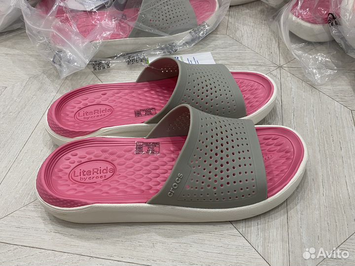 Crocs lite ride шлепанцы