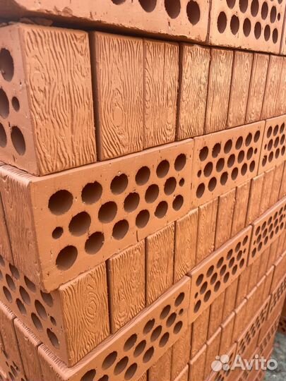 Кирпич облицовочный полуторный и одинарный