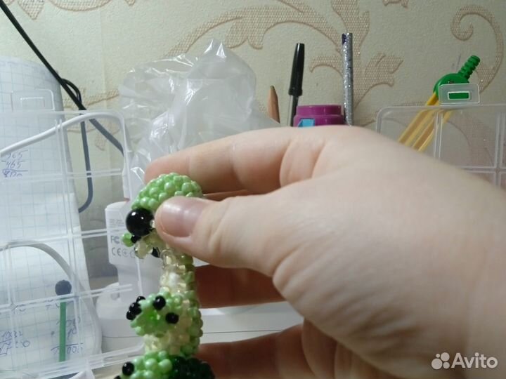 Амигуруми из бисера дракон