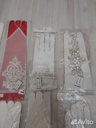 Перчатки свадебные