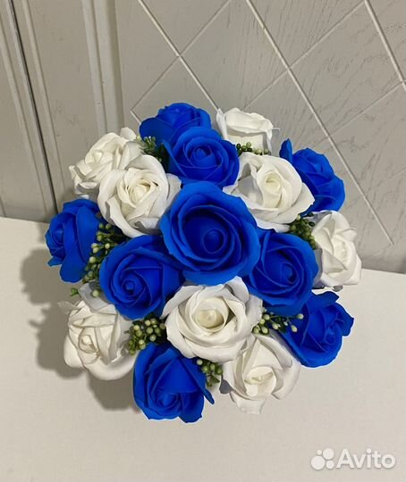 Букет из мыльных роз