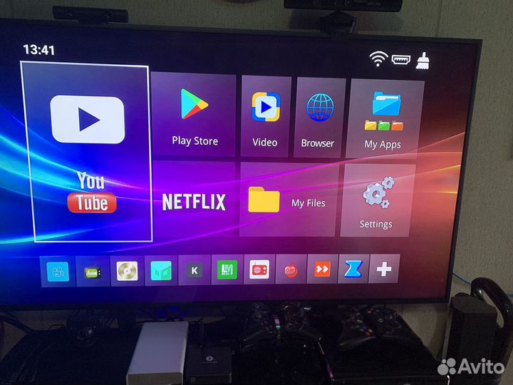 Smart tv приставка 4/32 transpeed 6k + аэромышь