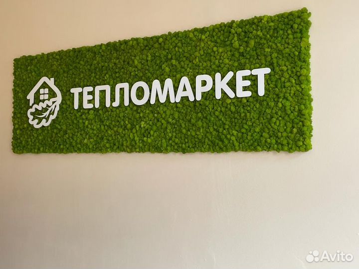 Название компании из мха без рамки