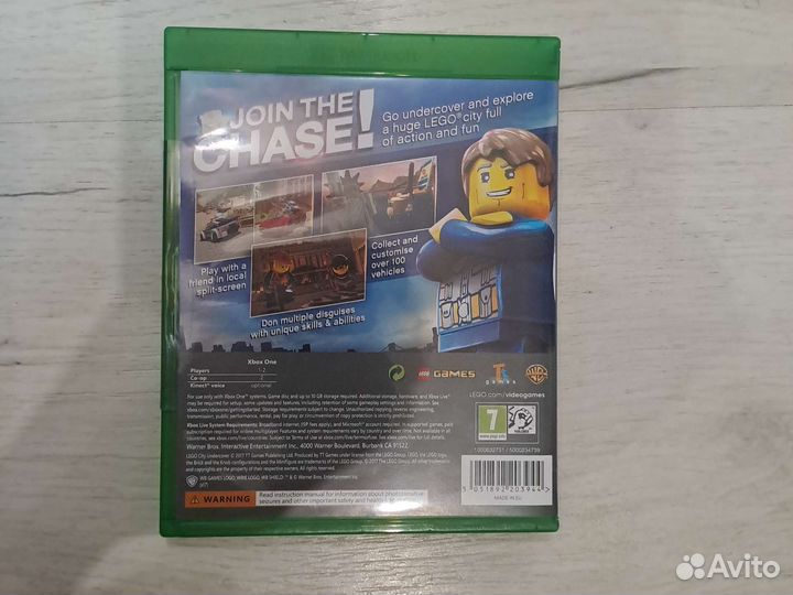 Игра на xbox, диск,lego city Undercover