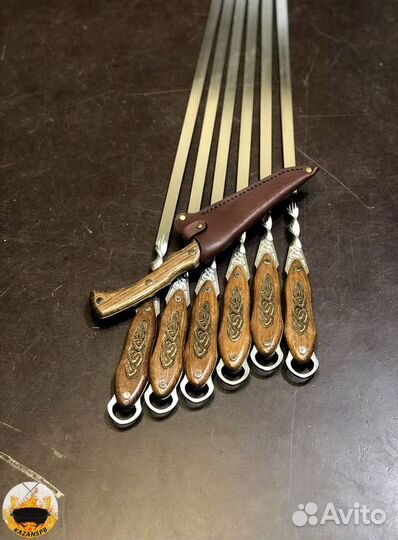 Шашлычный набор / подарок мужчине / шампура