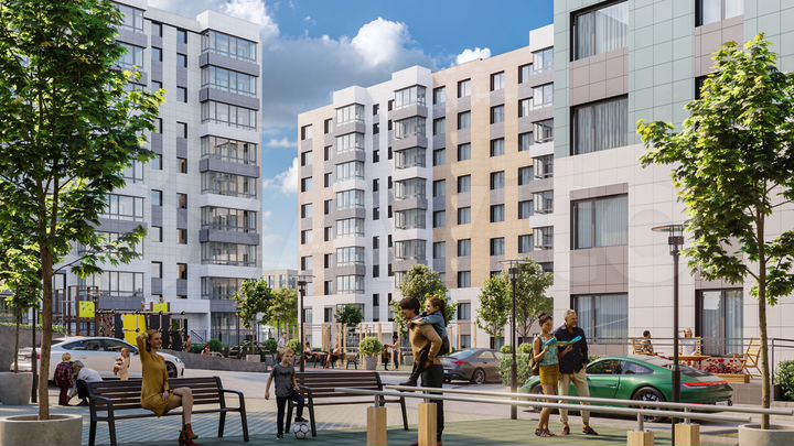 1-к. квартира, 28,3 м², 6/9 эт.