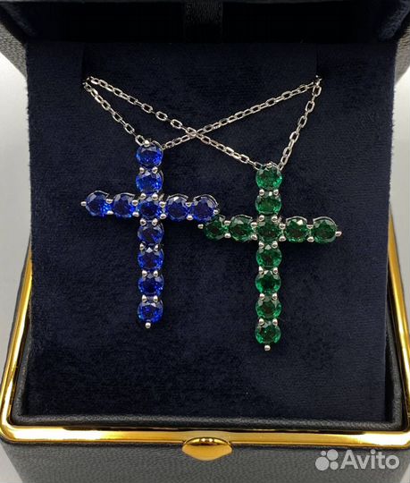 No name крест с камнями