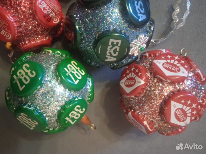 Ёлочные шары ручной работы