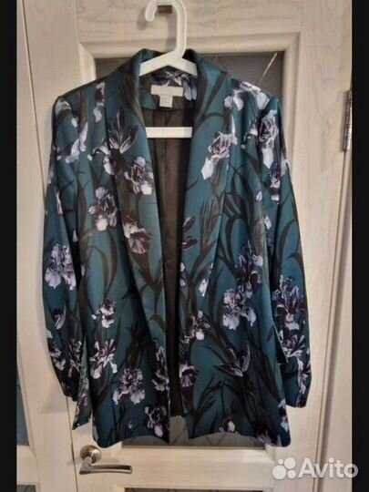 Пиджак жакет женский атласный на поясе HM 46