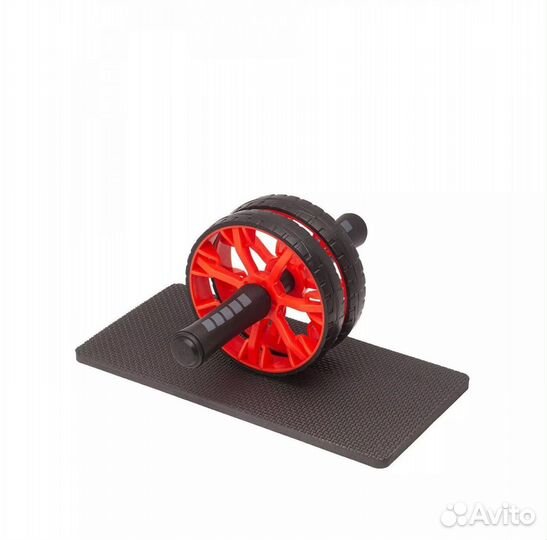 Ролик для пресса красный два колеса диаметр 15,5 с