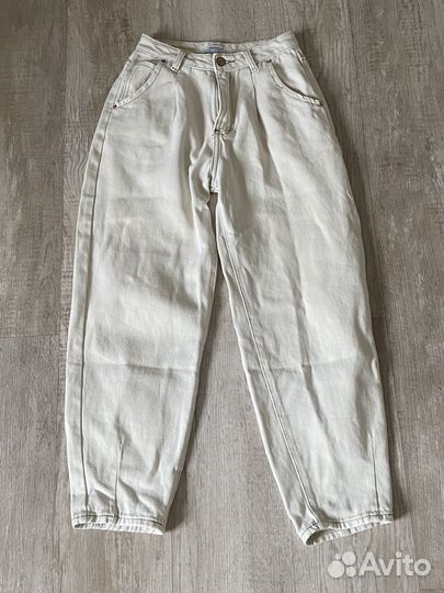 Джинсы zara mom fit 34