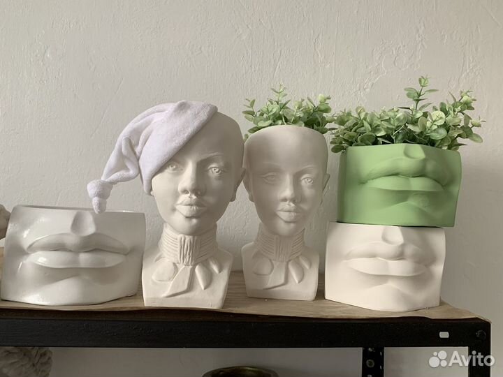 Вазы из гипса