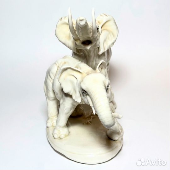 Фарфоровая статуэтка слоны карл энс Karl Ens